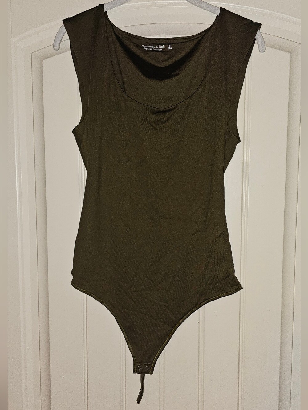 Abercrombie & Fitch Olive Sleeveless Bodysuit
